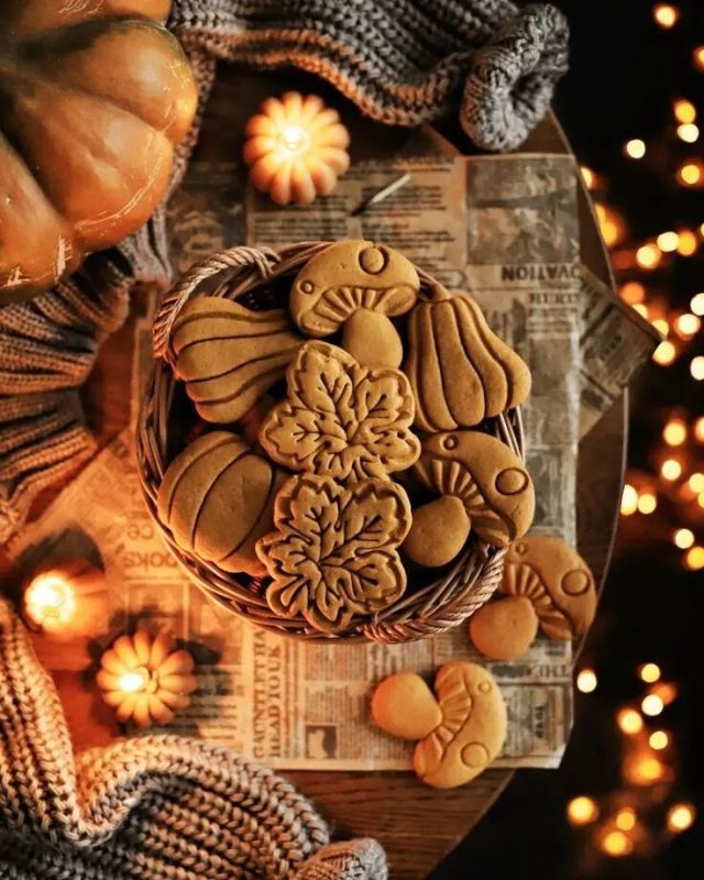 Согревающее тыквенное печенье с пряностями