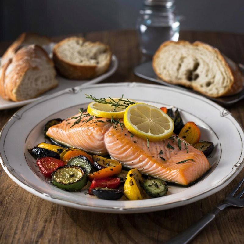 Запечённый лосось с травами: простой ужин за полчаса