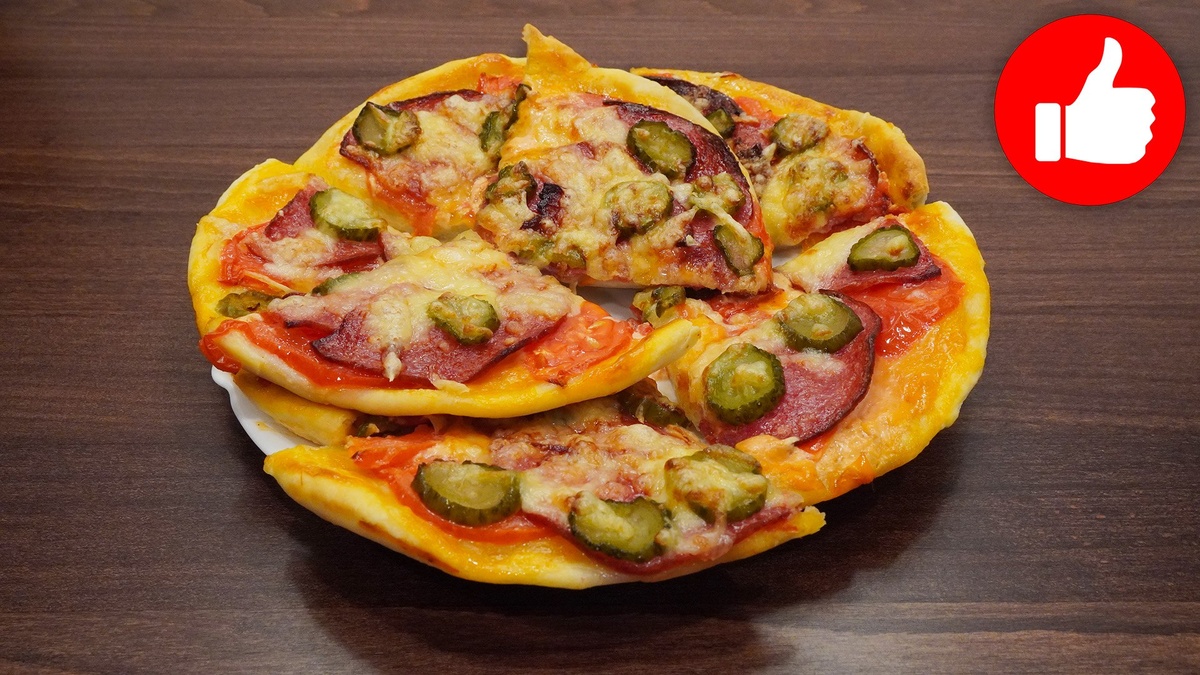 Нежная пицца на тонком тесте: Быстрый рецепт для аэрогриля