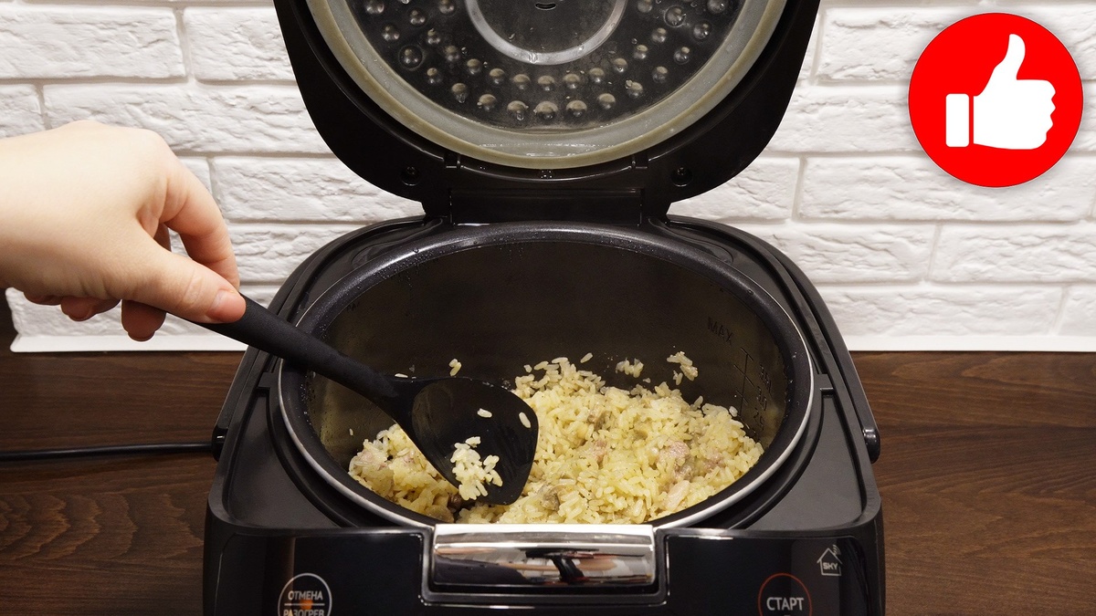 Невероятный рецепт свинины с рисом и грибами в мультиварке