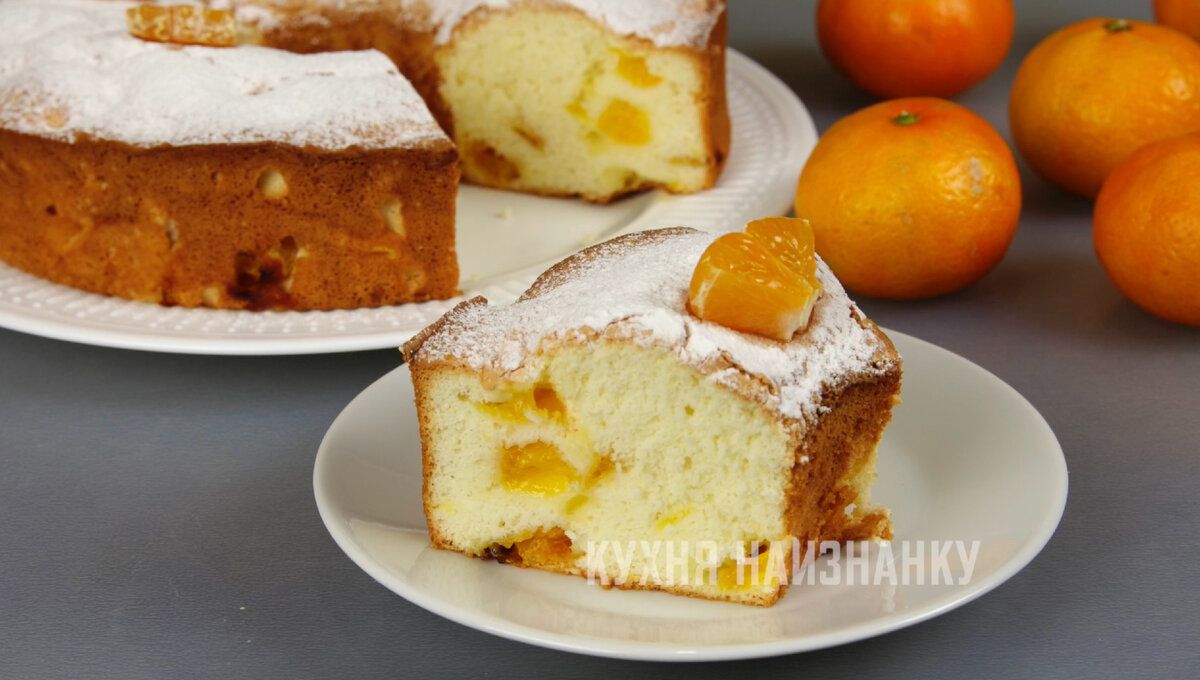 Мандариновая шарлотка: зимний десерт, который покорит всех