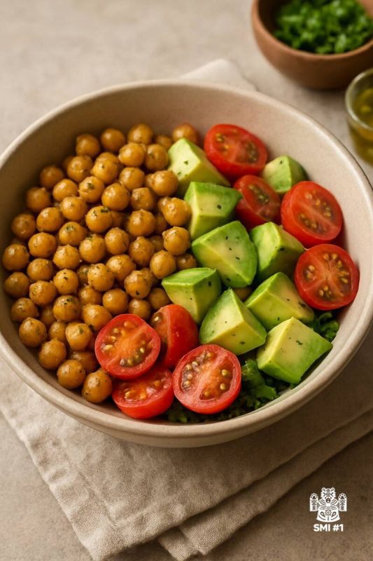 Легкий салат с нутом и авокадо: вкус и здоровье в каждой порции