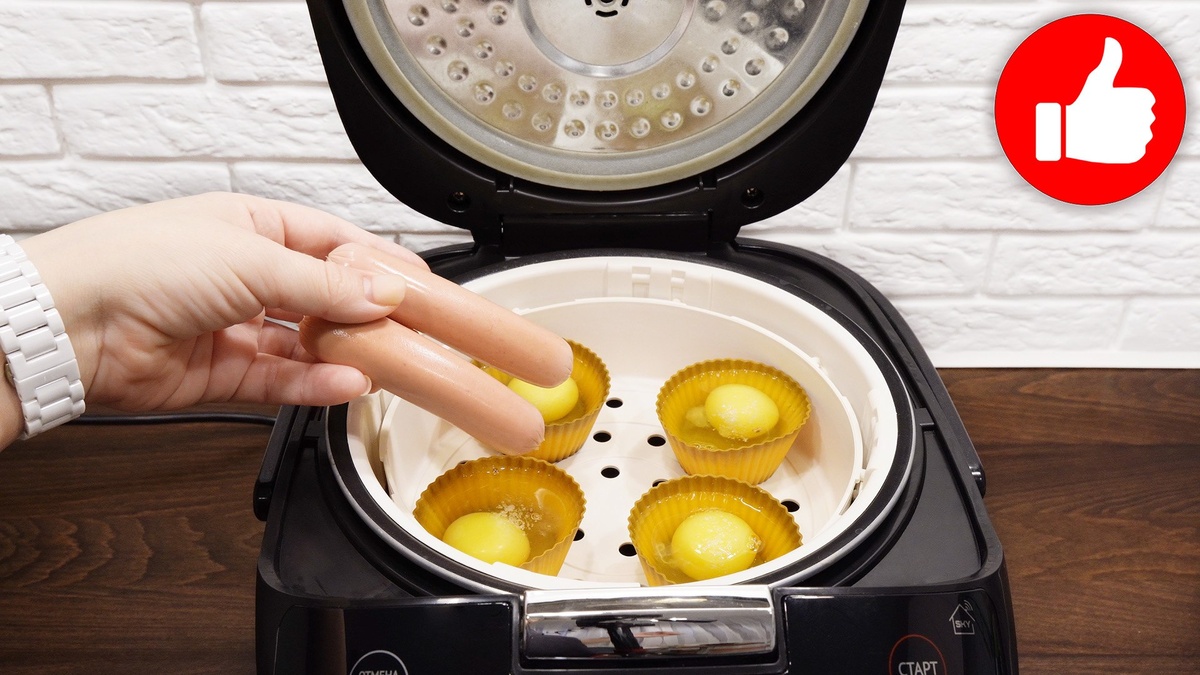 Яйца с сосисками на пару в мультиварке: Быстрый и вкусный обед