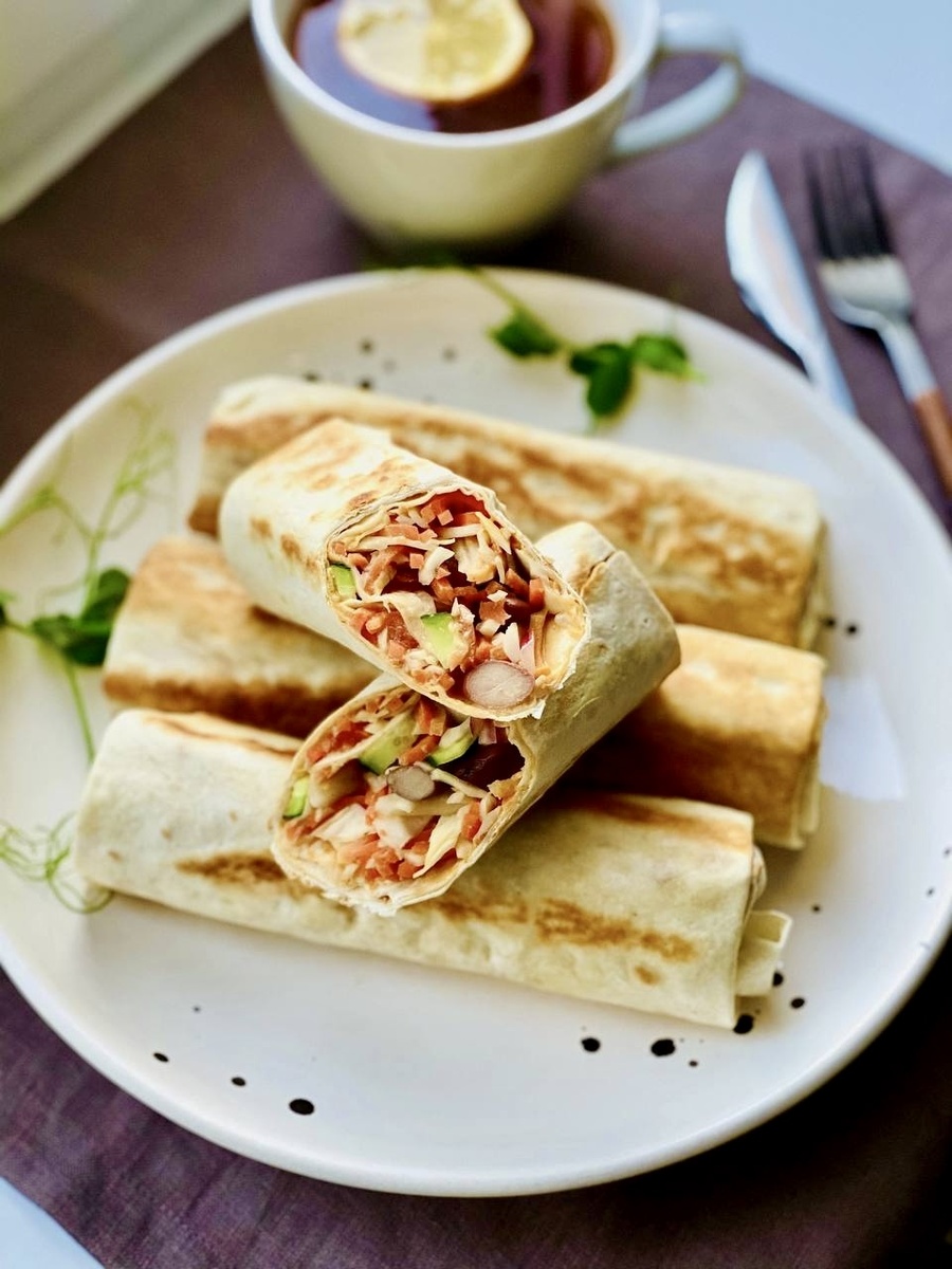 Вкусная постная шаурма: идеальный перекус для вегетарианцев