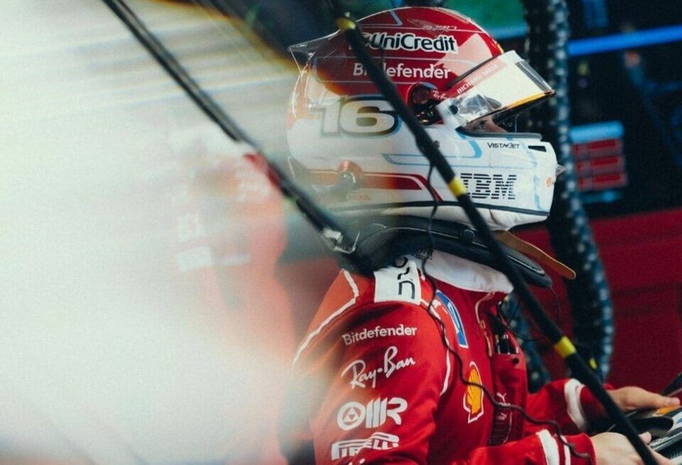 Леклер на старте гонки в Китае: настроен на победу