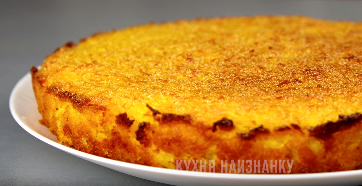 Нежный тыквенный пирог без масла и муки