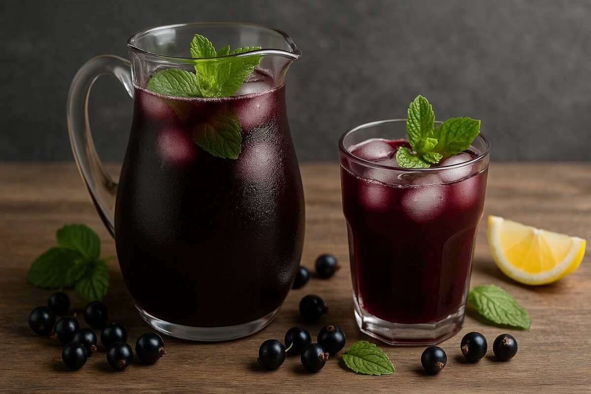 Цветной лимонад без сахара: освежающий рецепт из смородины