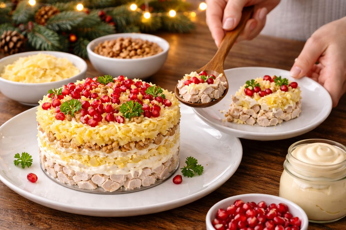 Салат «Зимняя сказка»: удивите гостей на празднике