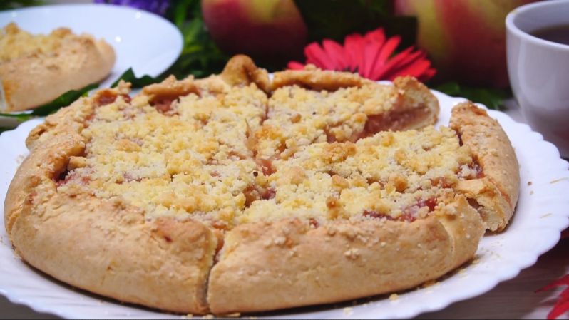 Необыкновенная яблочная галета без разрыхлителя и дрожжей