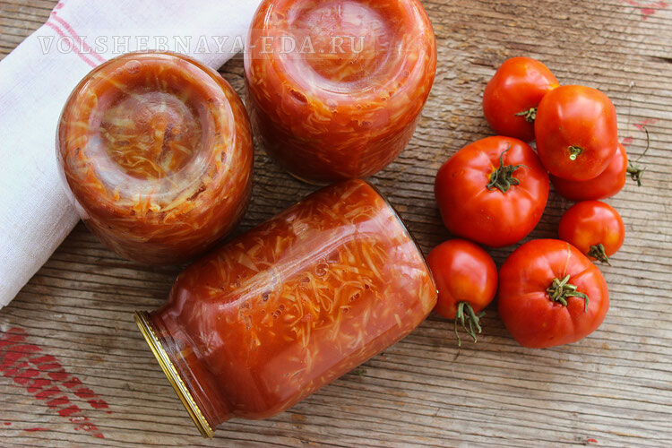 Как заготовить капусту в томатном соке на зиму