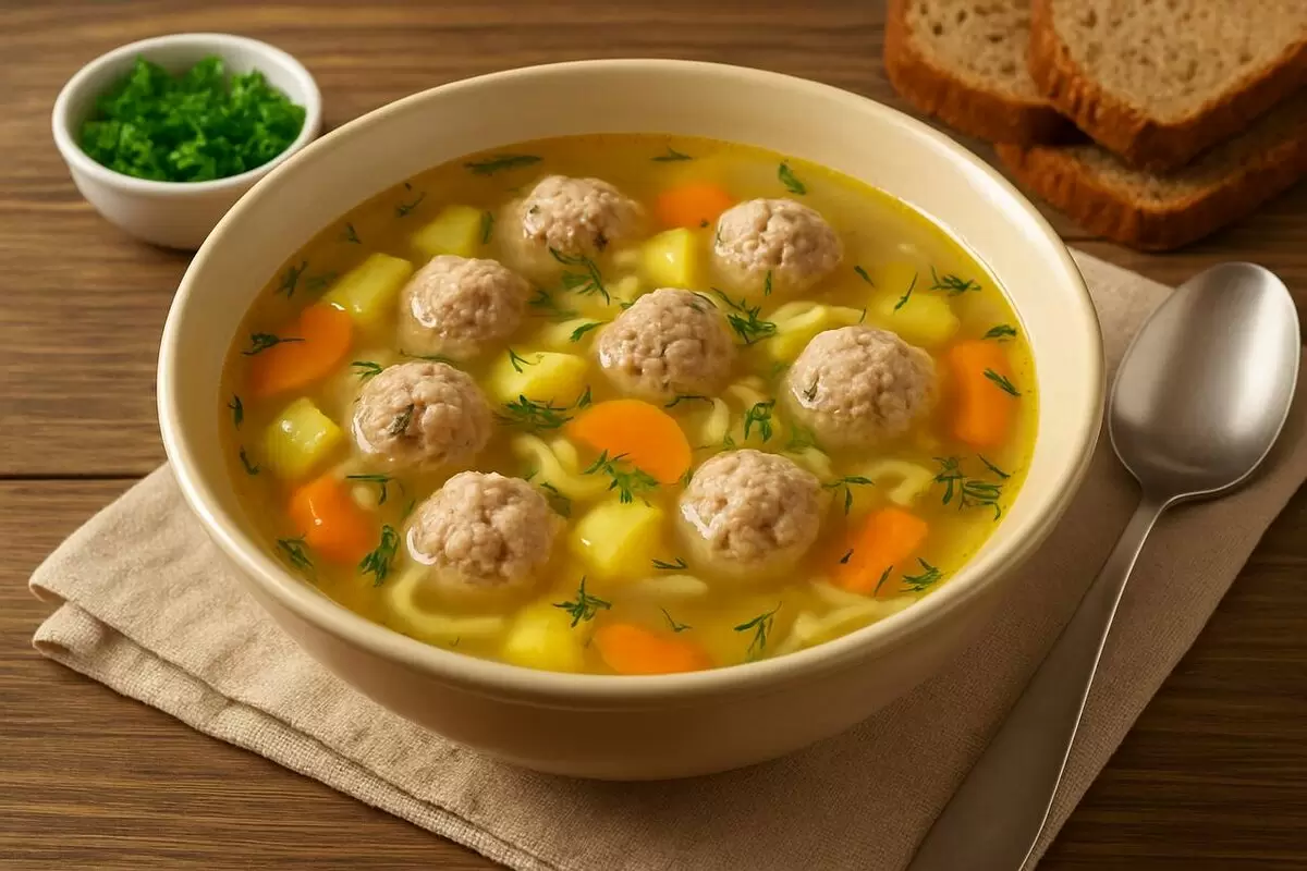 Суп с фрикадельками: быстро, просто и всегда вкусно
