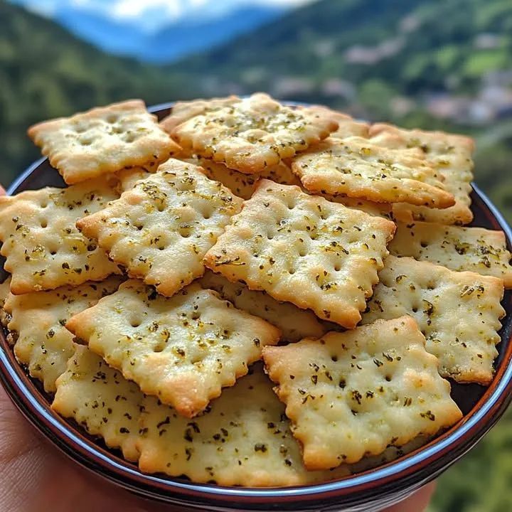 Как приготовить хрустящие крекеры с зеленью: простой рецепт